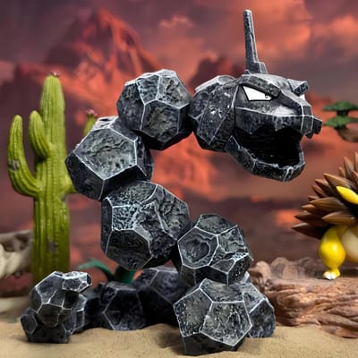 14cm/5.5in Anime Pokemen Figuur Onix Actiefiguren PVC Beeld Collectie Model Speelgoed Cadeaus black