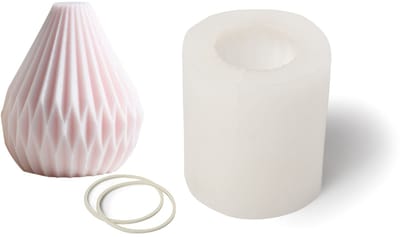 Silikonvorm voor Kaarsen – Geometrische Peer 89x75 mm – Herbruikbaar & Flexibel