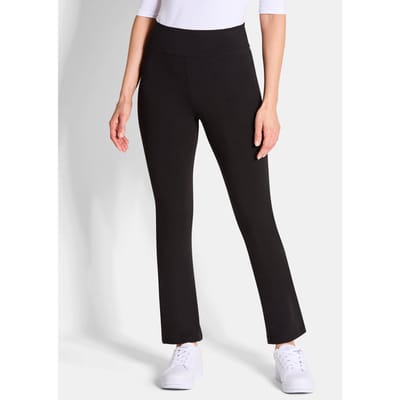 Legging in een set van 2 met uitlopende pijpen - zwart - Gr. 42 van Goldner Fashion