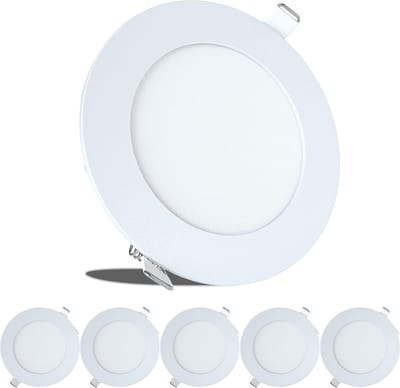 5-pack LED Plafondlampen Inbouw 12V Vierkant Wit Licht voor Caravan en Camper