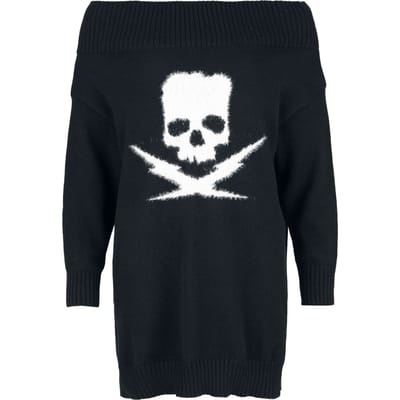 Rock Rebel by EMP - Rock Gebreide trui - Rebels & Reapers - S tot XXL - voor Vrouwen - zwart