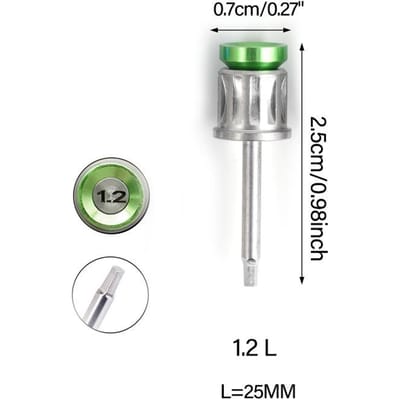 1 pièce Tournevis dynamométrique pour implant dentaire Clé à douille Universel Pilote prothétique Outil de dentisterie Pour dentiste gray