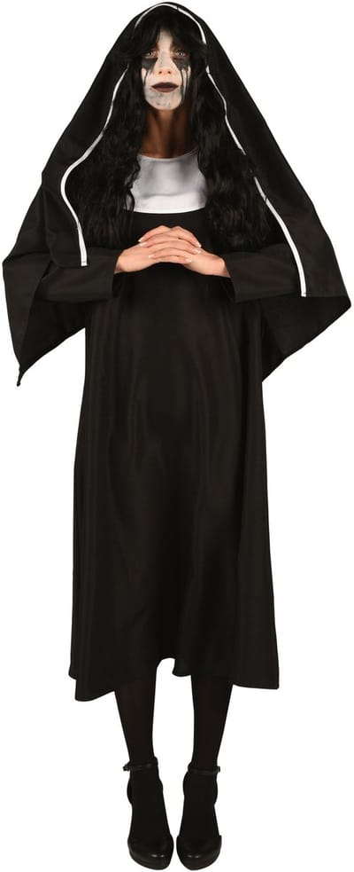 Horror Non Kostuum - Gewaad met Kapje - Dames - Maat L/XL