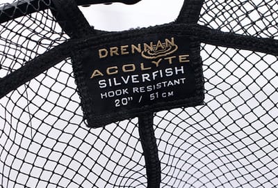 Drennan Acolyte Silverfish Net – Ultralicht Schepnet voor Witvis en Wedstrijdvissen - Maat : 20
