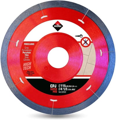 Diamantzaagblad - Steenzaagblad Tegel - Keramiek Zagen - J-Slot Ontwerp - 125 mm - Metálico