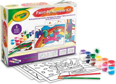 Crayola - Hobbypakket - Schilderkit met Sponsfiguurtjes - Knutselset Voor Kinderen