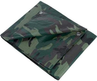 Beschermend Zeil - Afdekzeil met ogen - Buiten beschermen - Scheurvast waterdicht - 3 x 4 meter - Camouflage