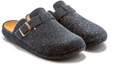 Berussa - Twigy Tuana - Unisex - Huispantoffels - Sloffen - Warme Vilten Pantoffels met Gesp - Anti Slip - 36/45