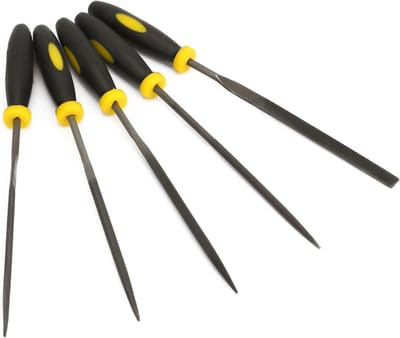 Vijlenset Platte Vijlen - Metaal Rasp - Houtbewerking Modelbouw - Lagerstaal Kwaliteit - 3x140mm Tot 5x180mm - Zwart Grijs