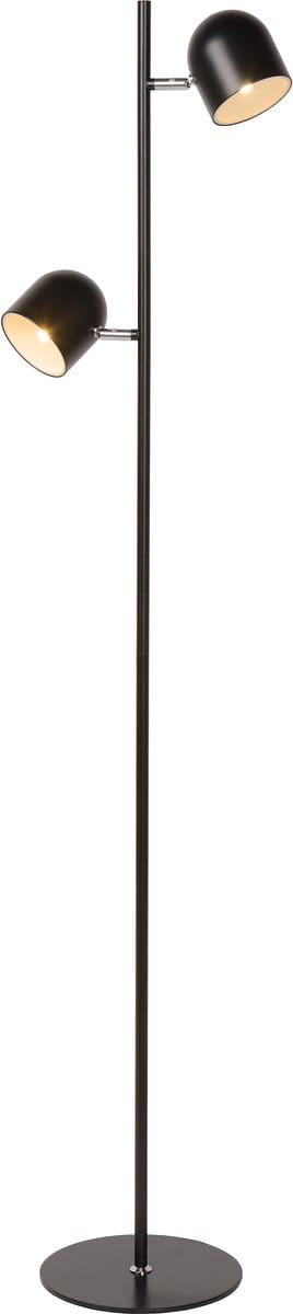 Lucide SKANSKA - Vloerlamp - LED 3 StepDim - 2x5W 3000K - Zwart