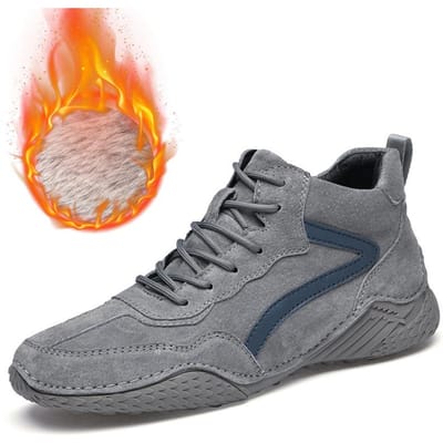 Herfst en Winter Herenschoenen Hoge Schoenen Veelzijdige Sport Leren Casual Herenschoenen 46 orange