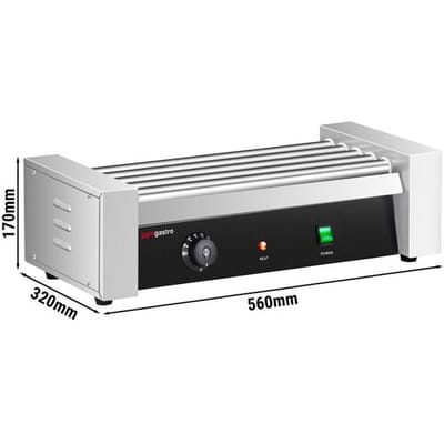 GGM Gastro Würstchengrill / Hot Dog Grill - mit 5 Rollen