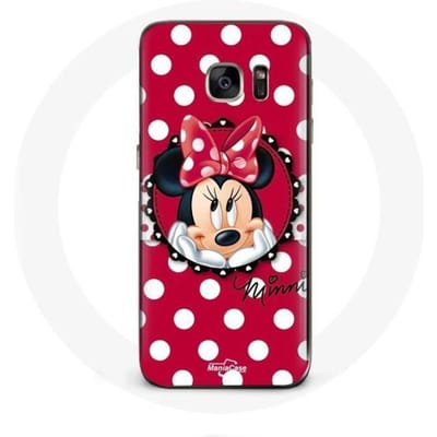 Samsung Galaxy S7 Hoesje Minnie Mouse Cartoon Rood rood