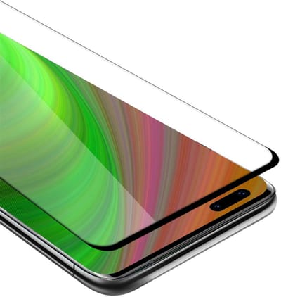 Cadorabo Screenprotector geschikt voor Huawei MATE 40 PRO Volledig scherm pantserfolie Beschermfolie in TRANSPARANT met ZWART - Gehard (Tempered) display beschermglas in 9H hardheid met 3D Touch