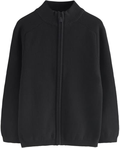 Next - Jongens - Gebreid vest met rits - Zwart