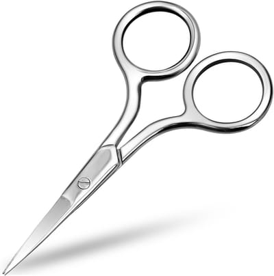 Wenkbrauw Schaar Multifunctioneel - Roestvrij Staal voor Cuticules, Wimperextensions, Neushaar & Lace Wigs