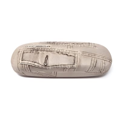 Concorde Brillenkoker Jeans - beige - universeel - hard kunststof - bril beschermen / opbergen - Hard Shell brillendoos