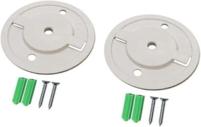 Camera Bevestigingsbeugel - Wandmontage Camera - Veilige Plaatsing - Weerbestendig ABS Materiaal - 56 mm Basisdiameter - Wit