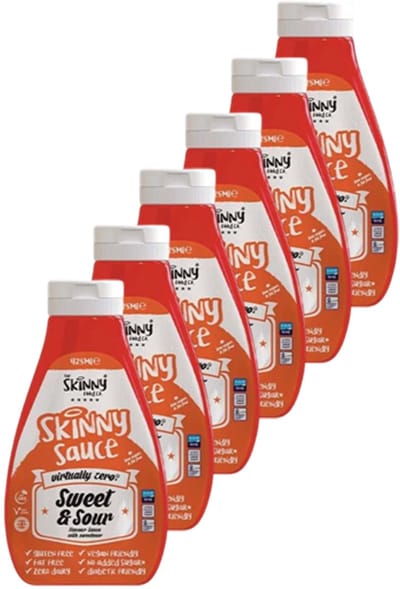 Skinny Food Co Zero Calorie Sauce Sweet & Sour - 6 stuks - 6 x 425 ml