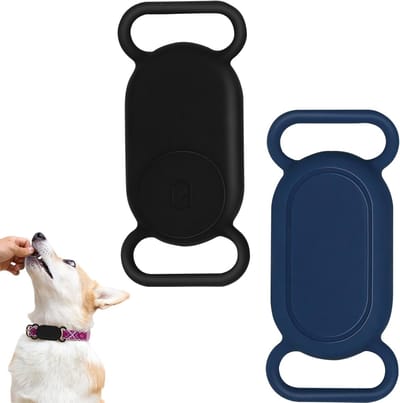 2 Stuks Silicone Houder voor Smart Tag, Vochtbestendige Anti-Verlies Beschermhoes, Bijtbestendige Deksel voor Huisdieren