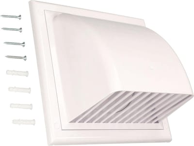 Wandafvoer Ventilatie Ø 150 mm met Terugslagklep voor Ronde Luchtkanalen