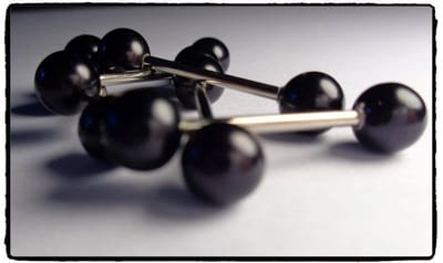 Aramat Jewels | Tongpiercings | Trendy Parel Tongpiercing -Staal | Zwart | |6mm | Staal | Volwassenen | Verkleurd niet