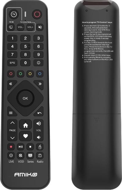 Amiko Android Remote Control IR Afstandsbediening V2