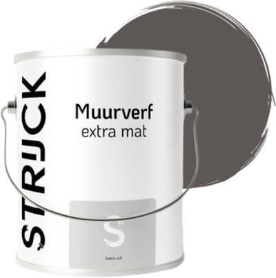 STRIJCK Muurverf Extramat - Mokka - 061N-4 - 2.5 liter