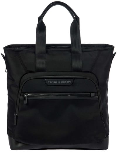 PORSCHE DESIGN schoudertas business tas met laptopvak Roadster Evo Tote Bag Black zwart