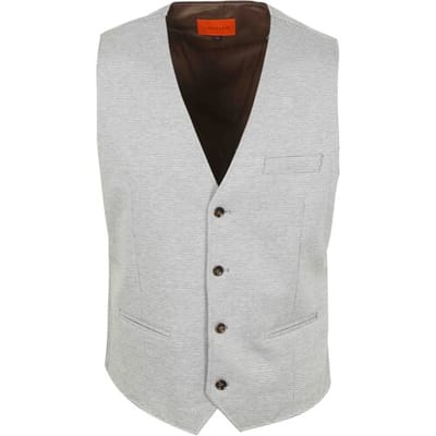 Suitable Gilet Kris Mist Grijs - Maat 48 - Heren