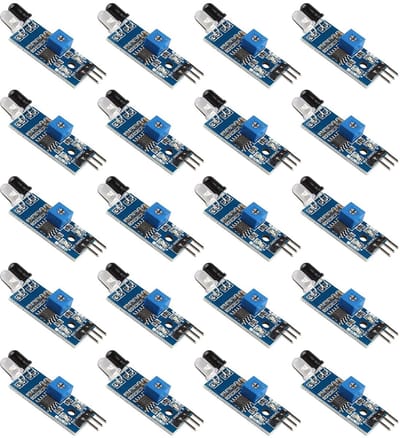 Dailygoody - Infrarood Obstakelsensor Module - 20 Stuks - Voor Arduino Projecten - Geschikt voor Smart Car Robot - Handig voor Automatisering - Elektr.