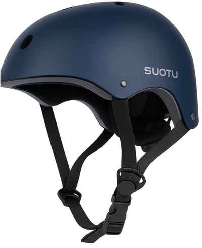 Suotu Kinderhelm - Verstelbare Fietshelm & Skatehelm - Voor Fietsen, Steppen, Skateboarden & BMX - Maat S - Blauw