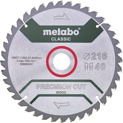 Dailygoods - PrecisionCutClassic Cirkelzaagblad 216x30 mm - 40 Tanden voor Hout