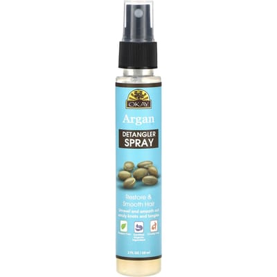 Oké Pure Naturals, Argan Ontklitter Spray, 2 fl oz (59 ml)