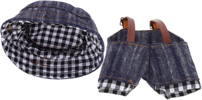 Poppenkleding Set - Doll Accessoires Speelgoedkleding - Poppen Aankleden - Op Maat Gemaakt - 8.5x8.5x0.2CM - Multi