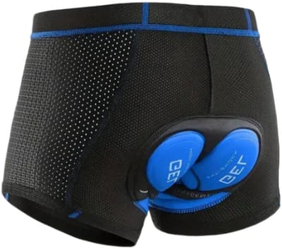 Mountainbike Onderbroek - Fiets Sportonderbroek - 5D Gel Pad Shockproof - Shockproof Sportonderbroek - Ademend & Comfortabel MTB Ondergoed - Fietsbroek voor Heren/Dames - Maat XL - Zwart - LOUZIR