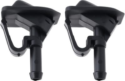 Allecto - Vervangende Windschermwasautomaat - 2Pcs set - Voor Jeep Wrangler JK/TJ - 2002-2012 - Zwart - Hoogwaardige onderdelen - Perfecte pasvorm ...