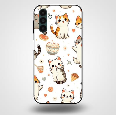 Smartphonica Telefoonhoesje voor Samsung Galaxy A13 5G met katten opdruk - TPU backcover case katten design geschikt voor Samsung Galaxy A13 5G