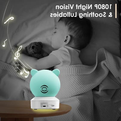 Babyfoon met Camera - Video Monitor - Kind Bewaken - 360 Graden Zicht - 5 Inch Scherm - Wit