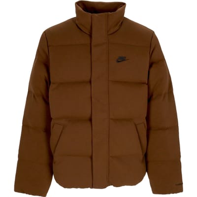 Sportkleding oversized pufferjack voor heren Cacao Wow/zwart