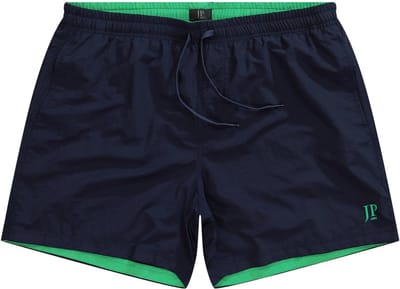 JP 1880 - Heren - Zwemshorts beachwear elastische band - Donkermarine - Maat 8XL