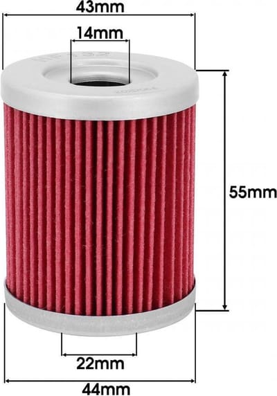 hiflofiltro oliefilter voor yamaha 400 majesty scooter 2004 tot 2014 nieuw
