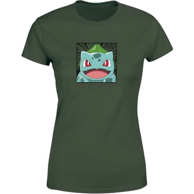 Pokémon Pokédex Bulbasaur #0001 Women's T-Shirt - Green - XS
