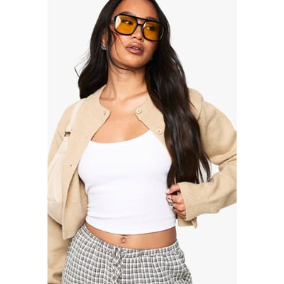 Dames Boohoo Basics Thick Binding Vest Top | Wit | Maat: 40