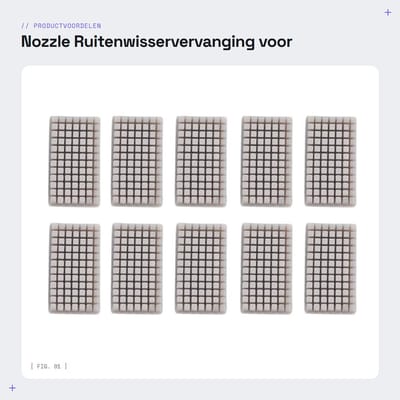 Dailygoods- Nozzle Ruitenwisservervanging - Siliconen Borstel 27x15x4.7mm - Efficiënte Reiniging - Verlengde Levensduur - Vermindert Afdrukproblemen - Geschikt voor Diverse Materialen - 3D-printeraccessoire