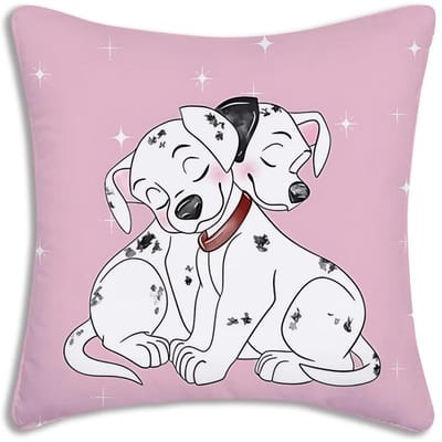 Honderd en Eén Dalmatiërs Kussenslopen Cartoon Sofa Decoratief Huis Dubbelzijdig Bedrukken Kort Pluche Leuke Kussensloop 30x30cm