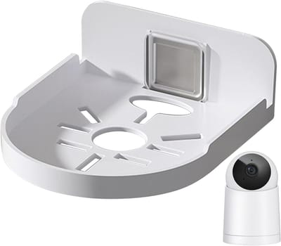 Camera Wandhouder - Beveiligingsmontage Camerabevestiging - Camera Beveiligen - Zelfklevende Montage - 38 x 25 x 43 mm - Wit