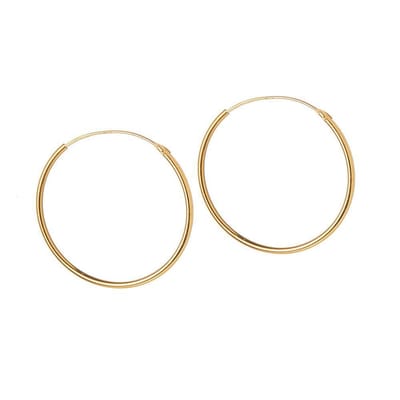 Goud Plated Hoops 25MM 1,2MM