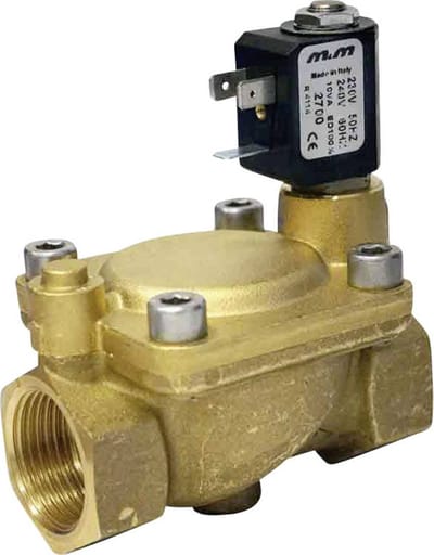M & M International B222DBY 2700 Magneetventiel 2/2-weg indirect werkend G1 NC MS/NBR DN25 Druk:0,3 - 16 bar