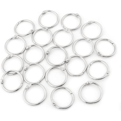 20 STUKS Metalen Scharnierende Ring Boekbinder Split Sleutelringen Album Plakboek Losbladig Clip (38 mm)